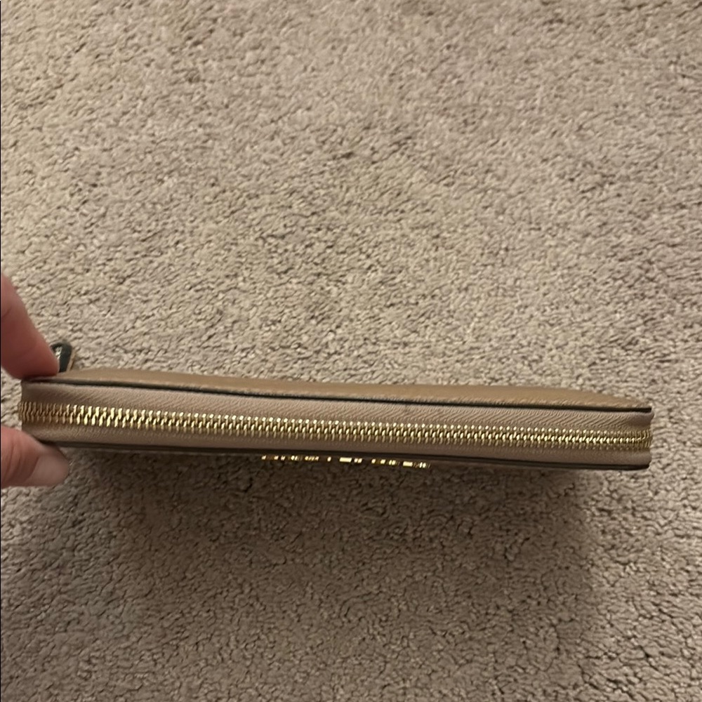 Michael Kors Khaki Wallet with Gold Details - Picture 6 of 9